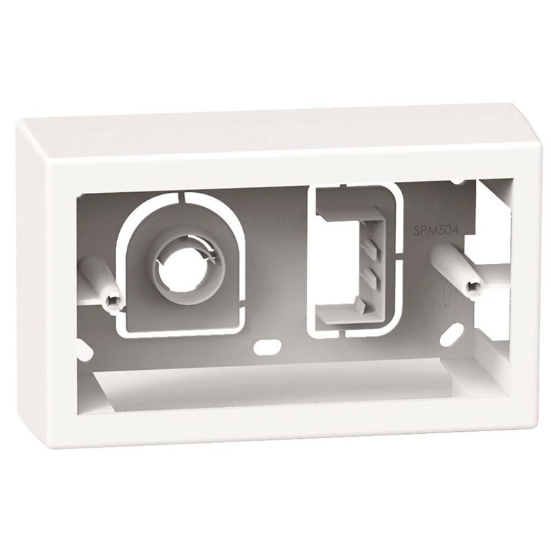 Arnocanali Module holder wall box Minikappa 4 Places White SPM504.3 for Meta Switches