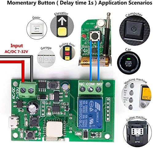 Tuya WIFI+RF Switch DC7-32V 1 Channel ST-DC1 no case