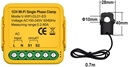 Tuya Wifi smart Bidirectional Energy Meter 80A With 1 Clamp Ct