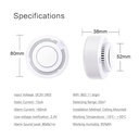 TUYA wifi smart Smoke fire detector & security alarm PST-YG400A