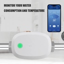 TUYA Wi-Fi smart water valve with water flow meter, temperature, and timer 3/4" 