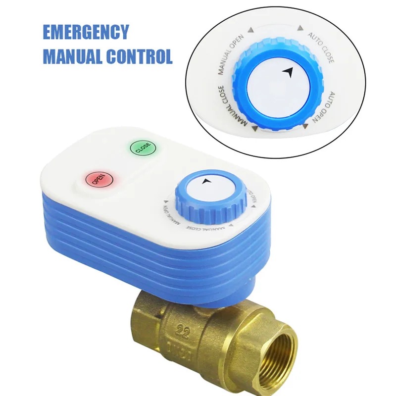 TUYA WiFi smart Brass valve for water with timer 3/4" 