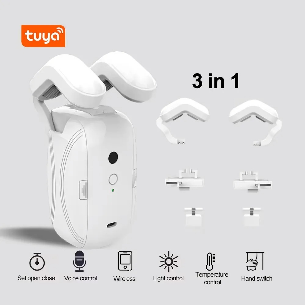 Tuya WiFi curtain robot , smart Track 3 in 1 curtain robot Motor PST-LY-WF-2