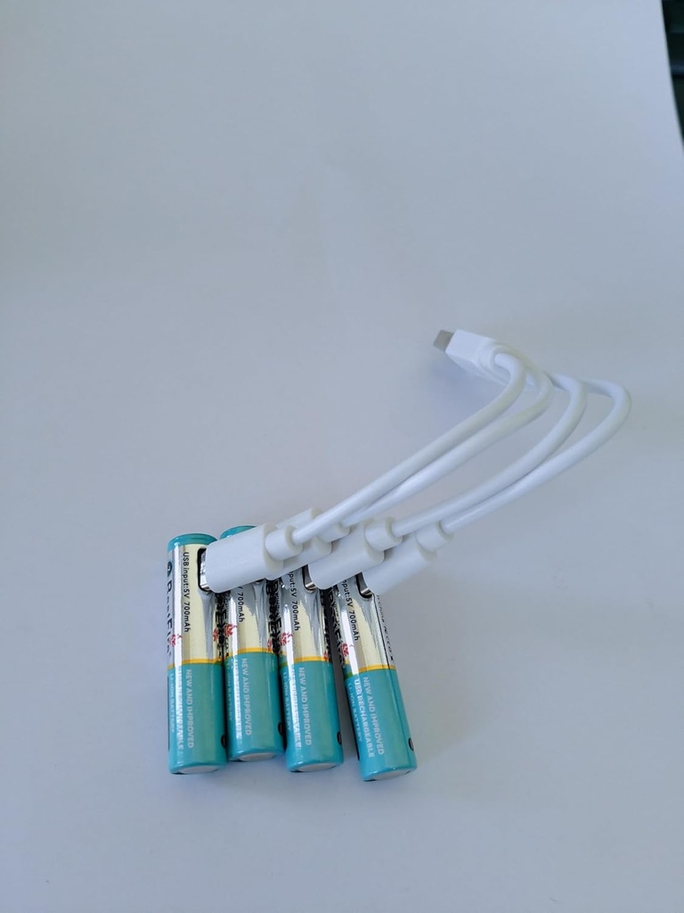 Bestfire AAA rechargeable 700mAh Pack of 4 with Type c cable