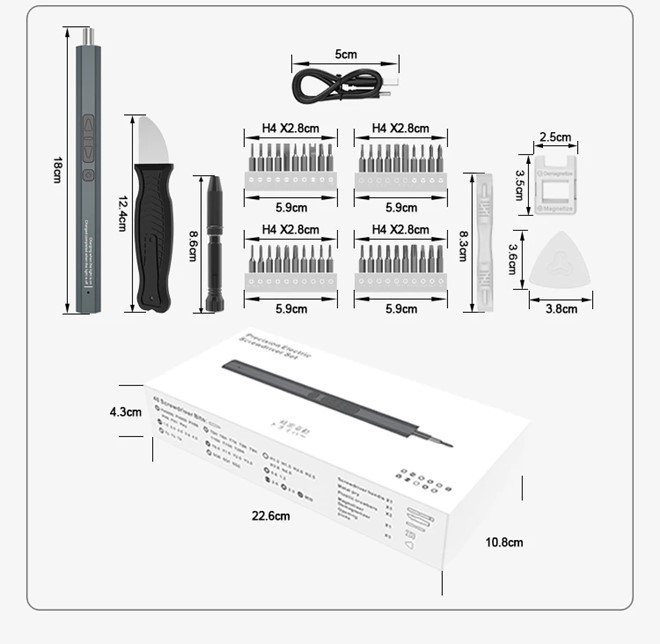 Precision electrical screwdrivers set 40 pcs bits 