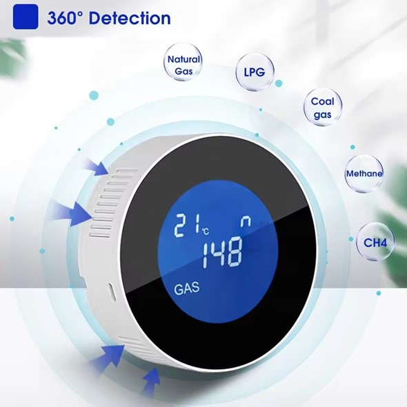 Tuya WiFi Natrual Gas Sensor With Drive Valve Control PST-PA-210 PA-210