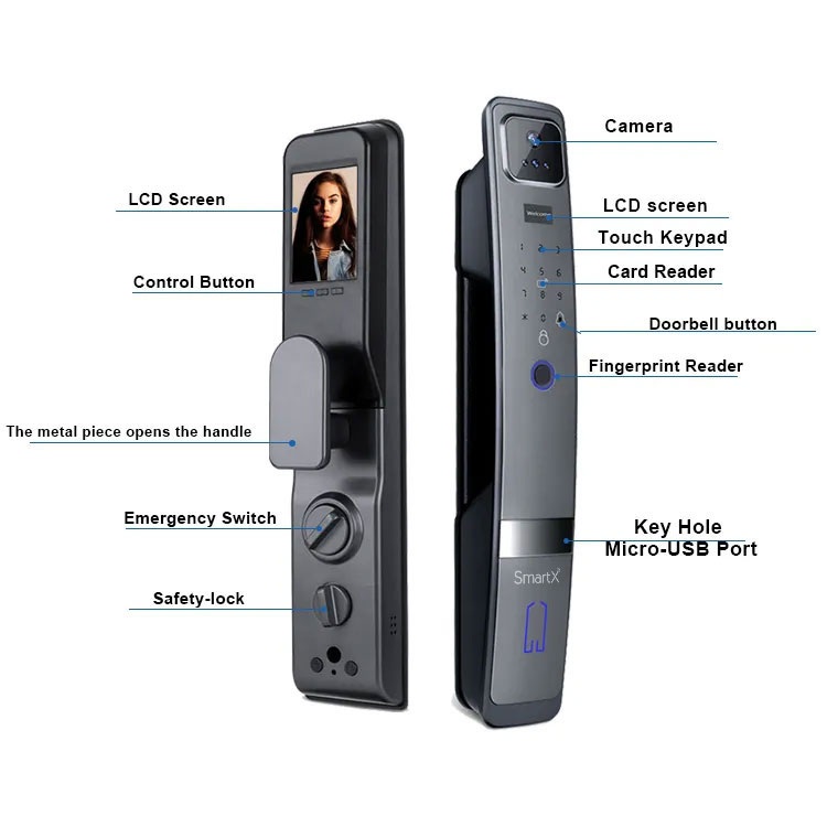 Tuya wifi door lock MSL02 with face recognition and fingerprint 