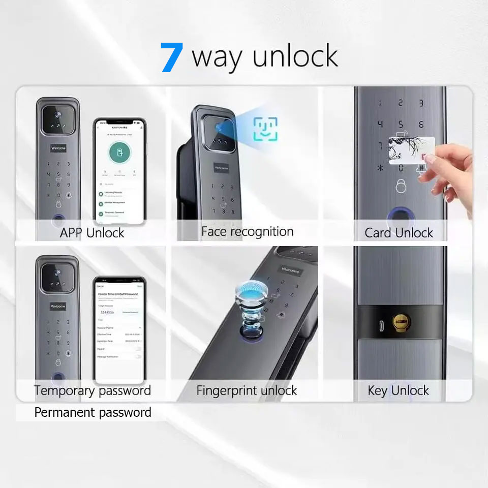 Tuya wifi door lock MSL02 with face recognition and fingerprint 