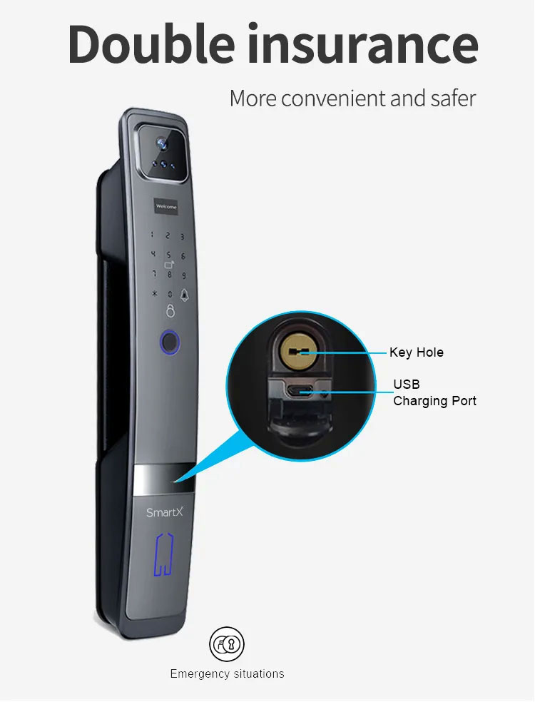 Tuya wifi door lock MSL02 with face recognition and fingerprint 