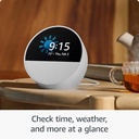 Amazon Echo Spot (newest model), Great for nightstands, offices and kitchens, Smart alarm clock with Alexa+ Early Access, Black