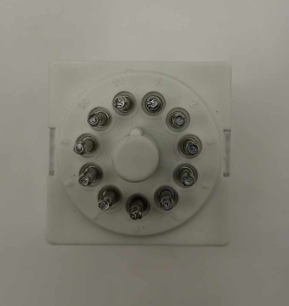 Hiquel 11 pin 220vac relay 3-z 10A w/test & led hiq-90.3 
