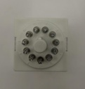 Hiquel 11 pin 220vac relay 3-z 10A w/test & led hiq-90.3 