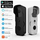 Tuya Wifi doorbell camera with PIR  motion detection intercom supports micro-SD card PST-T30