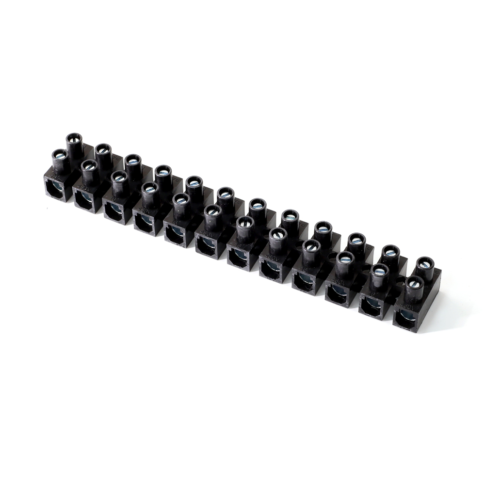 Arnocanali B2106 terminal strip 12 poles 6mm black