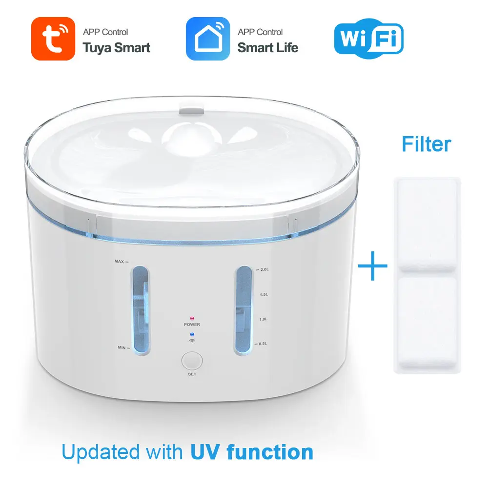Tuya Smart WiFi Automatic Pet Water Feeder PST-FD-WF