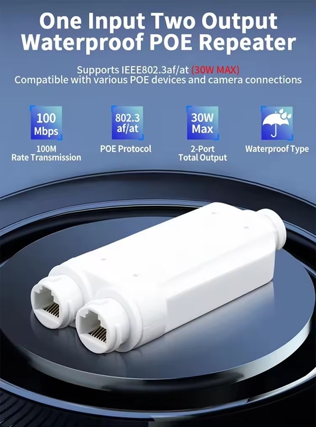 waterproof poe extender / repeater waterproof outdoor