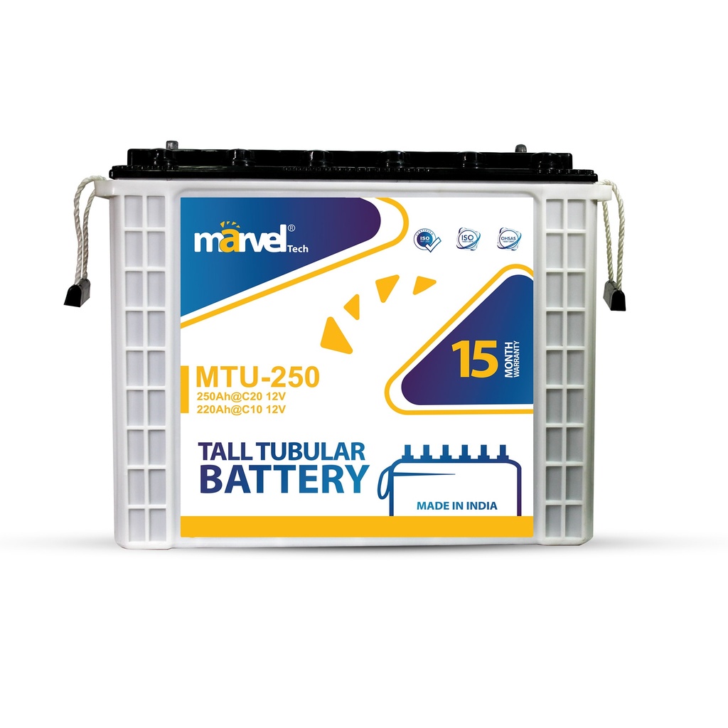 Marvel tubular battery 12v 250ah MTU-250 15MW