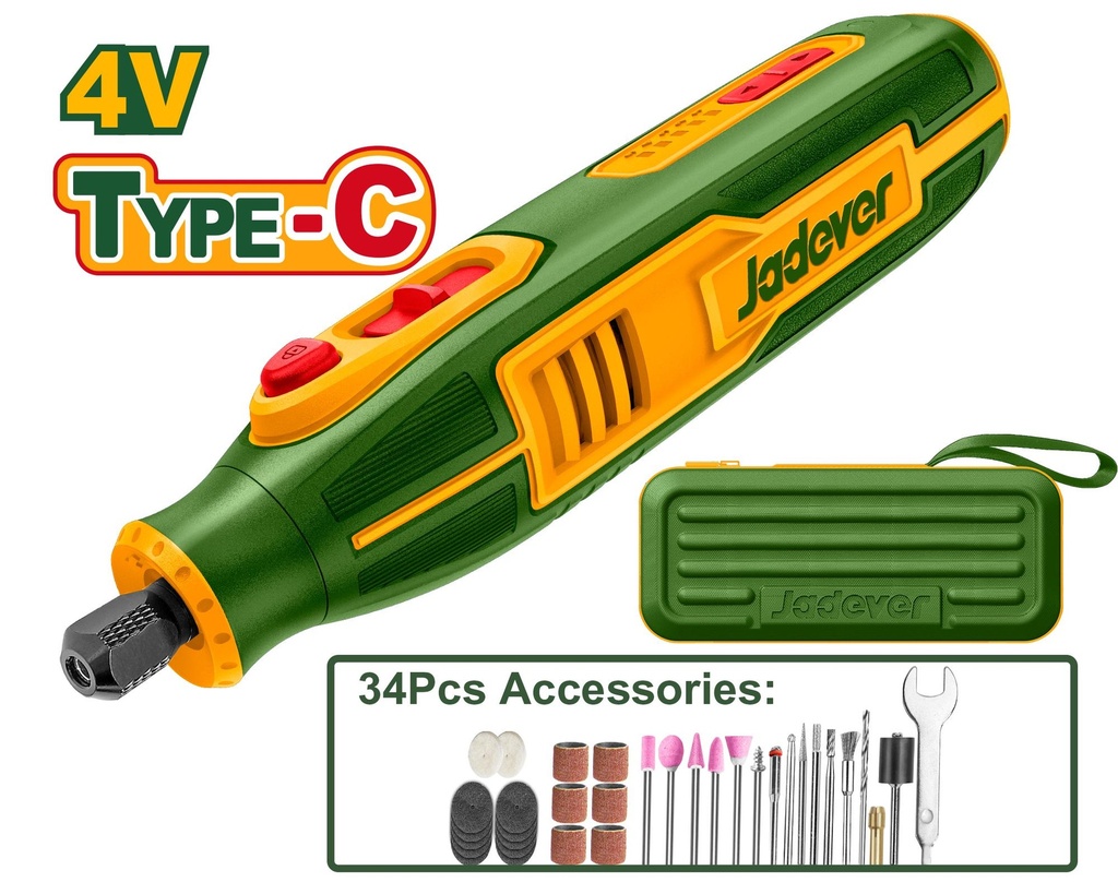 Jadever Cordless Grinder 4V Lithium-ion JDRYP1504