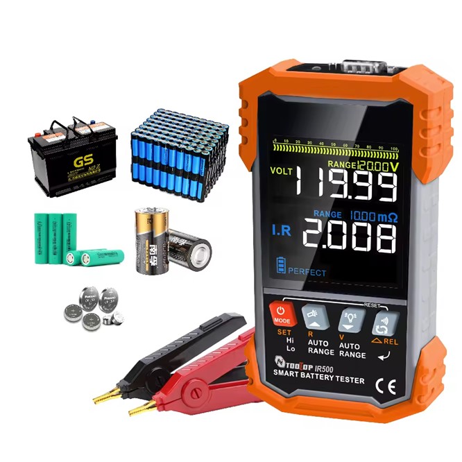 i-POOK 120V Portable Battery Tester Analyzer for Testing Voltage and Internal Resistance 