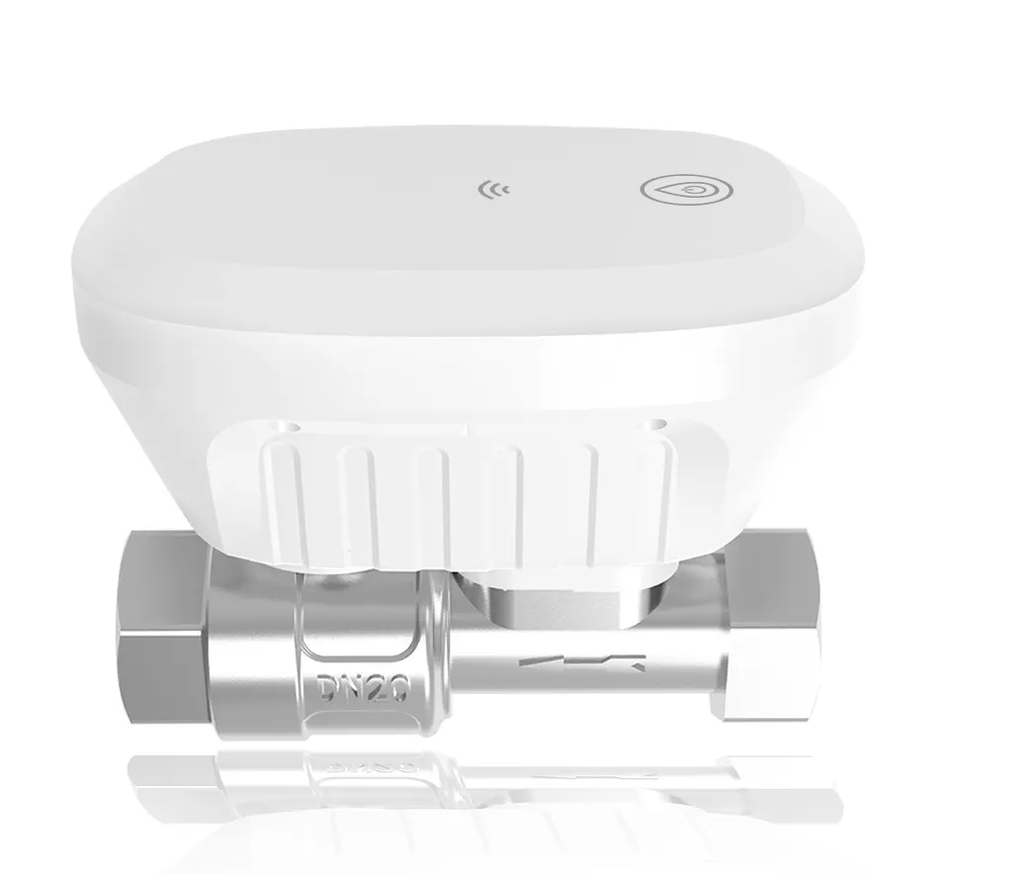 TUYA Wi-Fi smart water valve with water flow meter, temperature, and timer 3/4" 