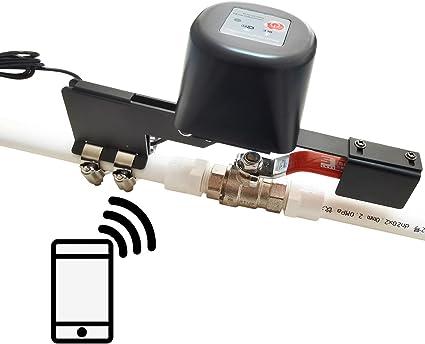 TUYA WiFi smart valve controller for water and gas pipe control long arm