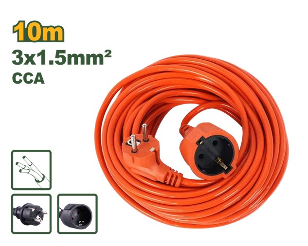Jadever extension cord 3*1.5mm 10A/250V 10m JDEJAG03