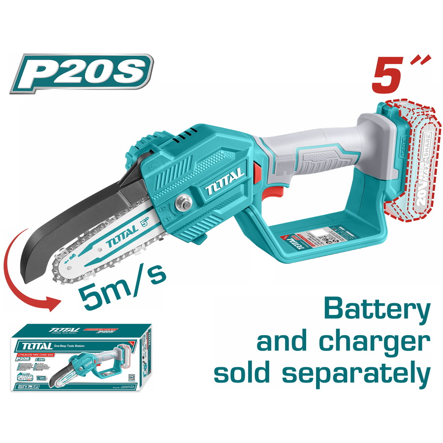 20VX1Battery 5″ منشار حطب جنزير صغير عالبطارية