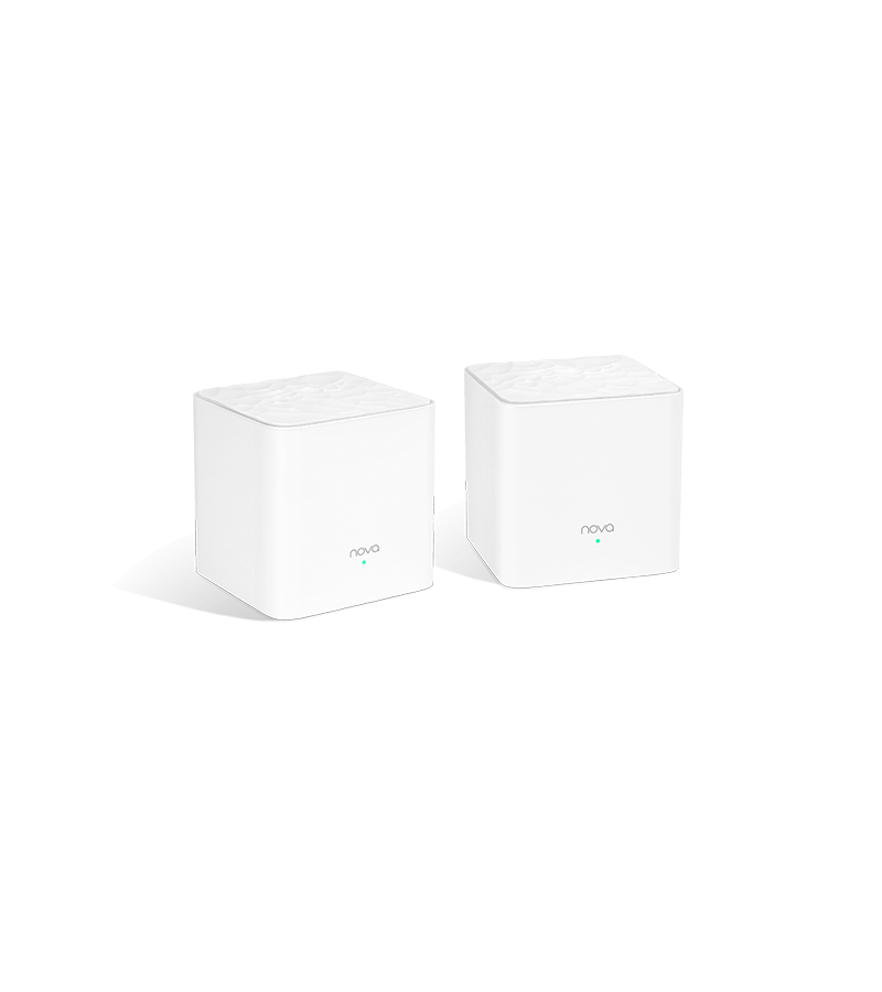 Tenda Nova MW3 (2-Pack) is a dual-band Wi-Fi 5 AC1200 Whole Home Mesh System