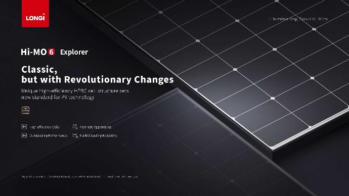 LONGi solar panel Hi-MO 6 Explorer (Model: LR5-72HTH-560M)