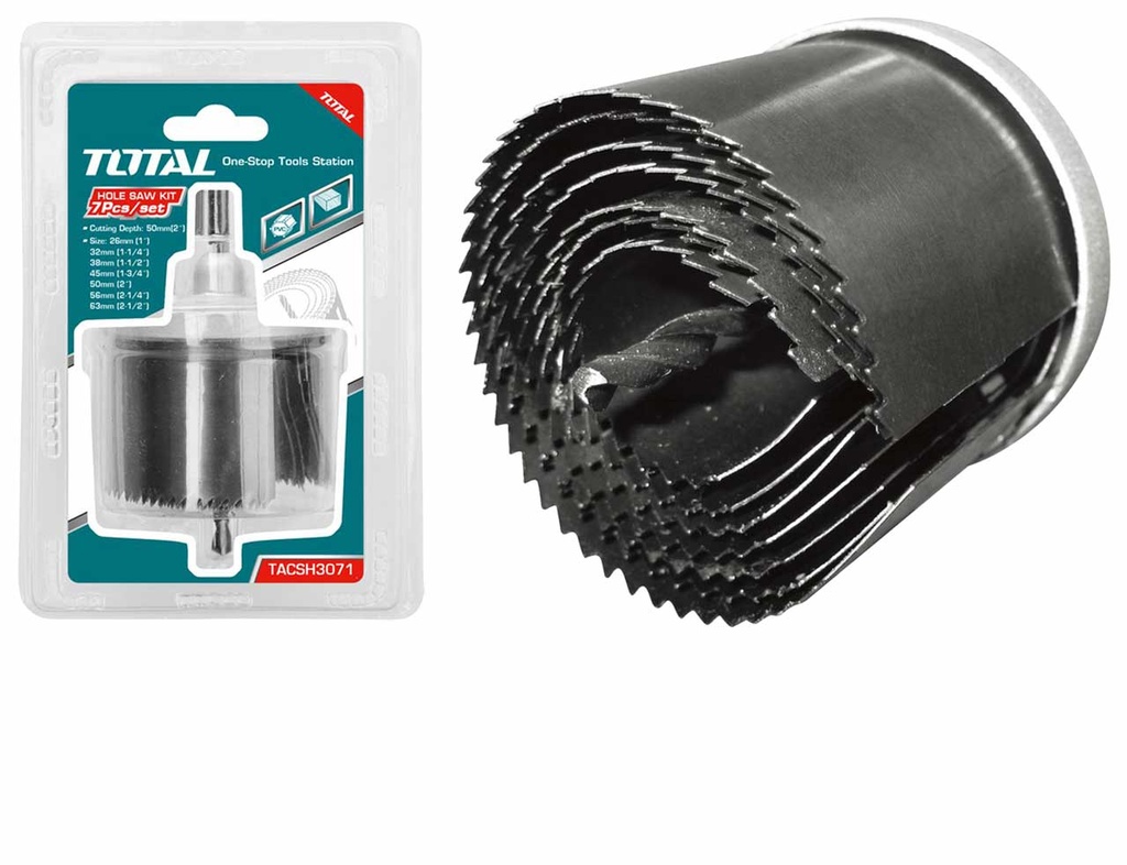 Total 7 Pcs Hole Saw Set TACSH3071 