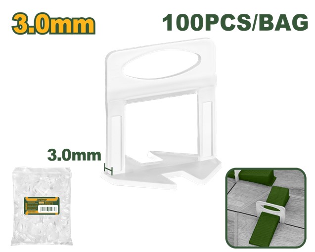 JADEVER Tile Leveler 3.0mm 100pcs per Bag JDXZ3001