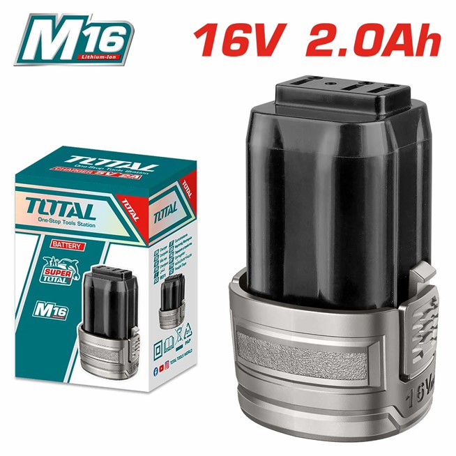 TOTAL Industrial 16v 2 Ampere Lithium-ion Battery TFBLI1620