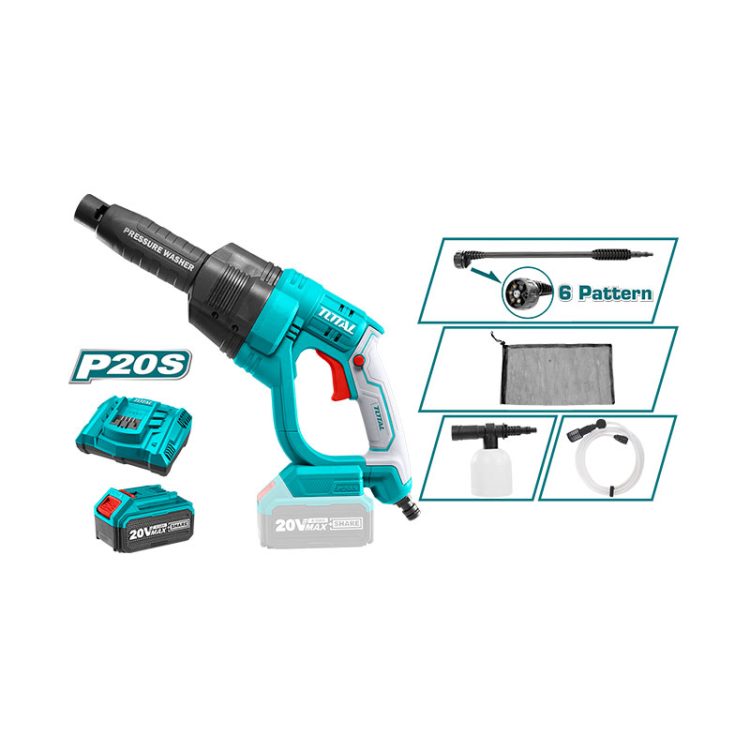 TOTAL 20V PRESSURE WASHER 25 bar TPWLI20084