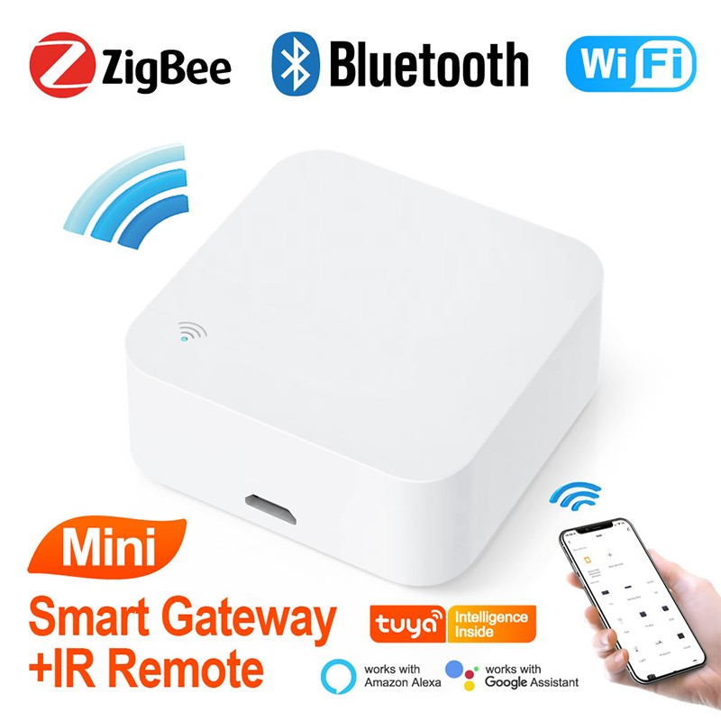 Tuya Multimode Smart WiFi Gateway for Zigbee Bluetooth and IR remote Devices