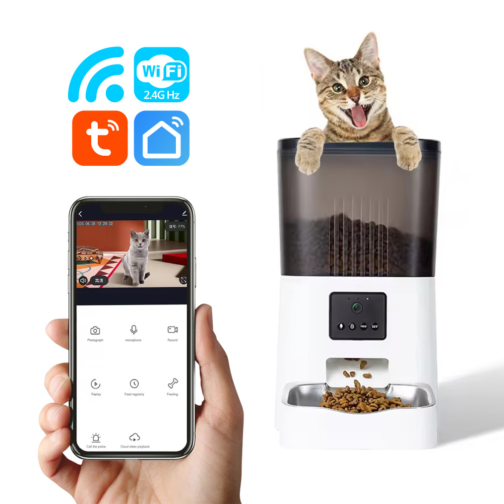Tuya WiFi automatic pet food feeder PST-DU4LB-WS 