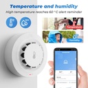 TUYA wifi smart 3 in 1 Smoke, Temperature and Humidity Sensor with Alarm 