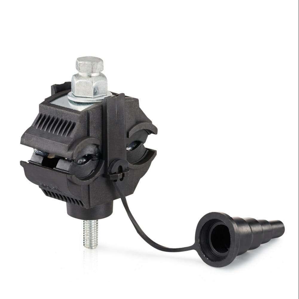 Black piercing connector JBC-1 for connecting cables 