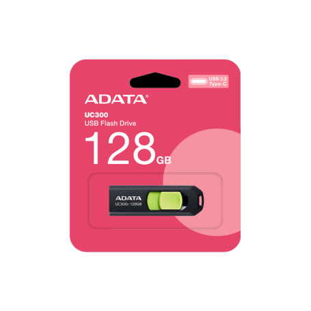 Adata Flash Drive 128Gb Usb-c 3.2 UC300 ACHO-UC300-128G-RBKGN 