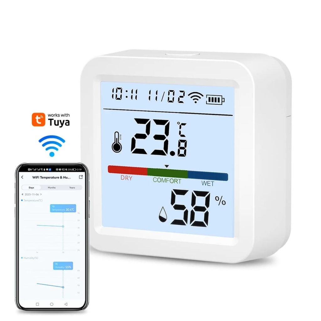 [SHT-1217] Tuya Smart Wi-Fi Temperature and Humidity Sensor 
