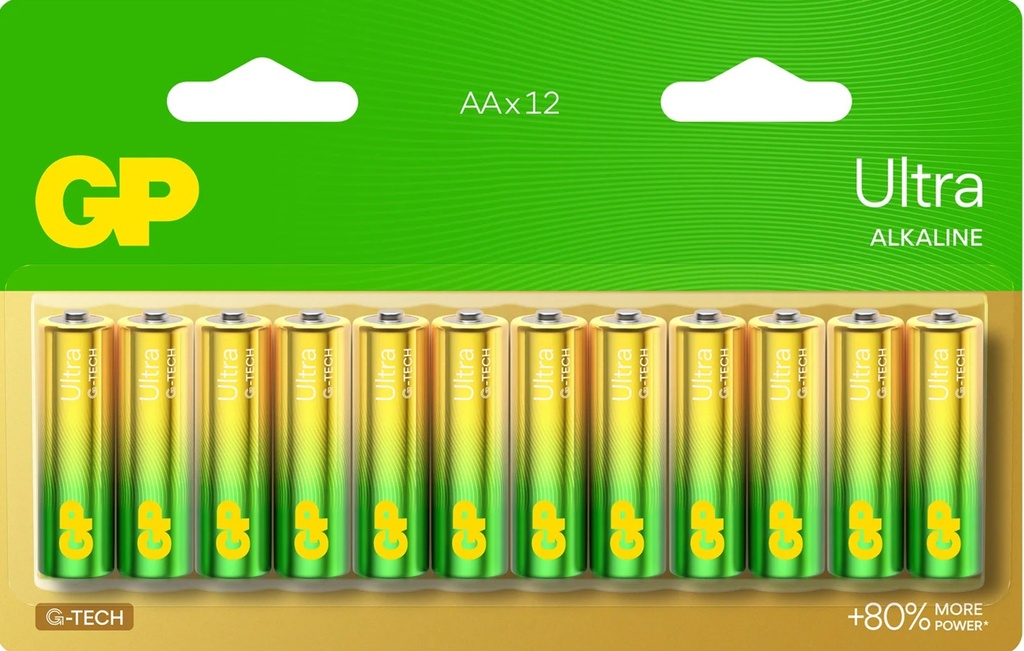 GP ultra Alkaline 12pcs AA LR6
