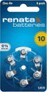 Renata hearing aid lithium batteries 10 PR70 pack of 6