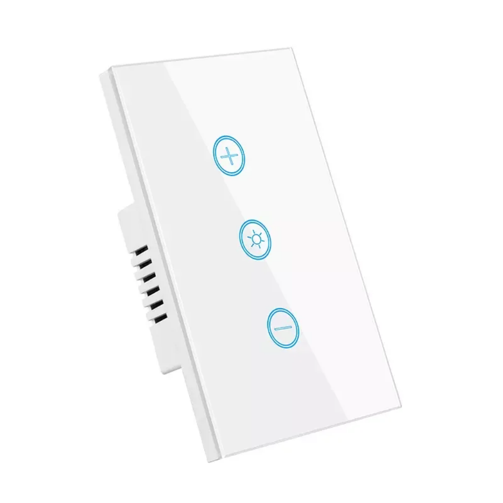 Tuya WiFi Touch 1 Gang White color Dimmer Button  Wall Switch N+L
