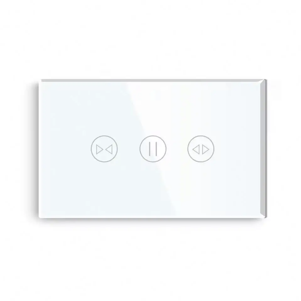 Tuya WiFi Touch Curtain switch White color 