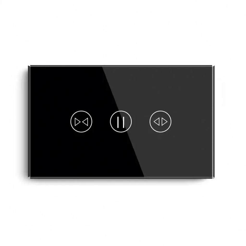 [SHT-1263] Tuya WiFi Touch Curtain switch Black color 