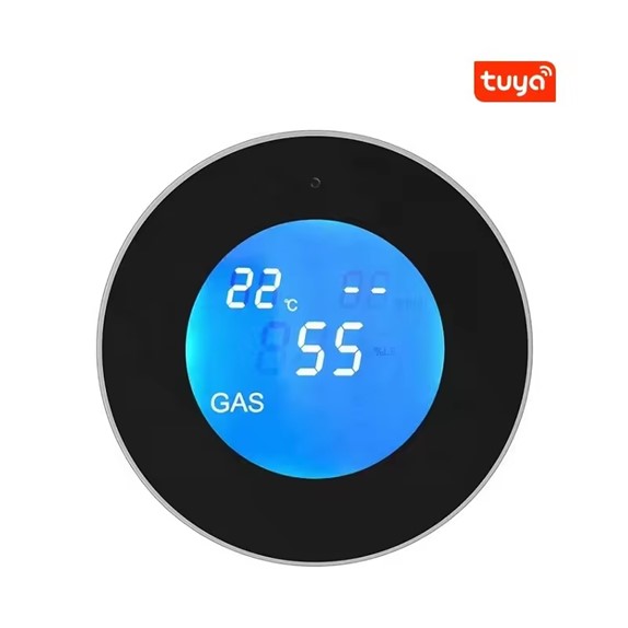 [SHT-1223] Tuya WiFi Natural Gas(CH4), Methane, Gas Sensor With Alarm 70db  Drive Valve Control PST-GS21
