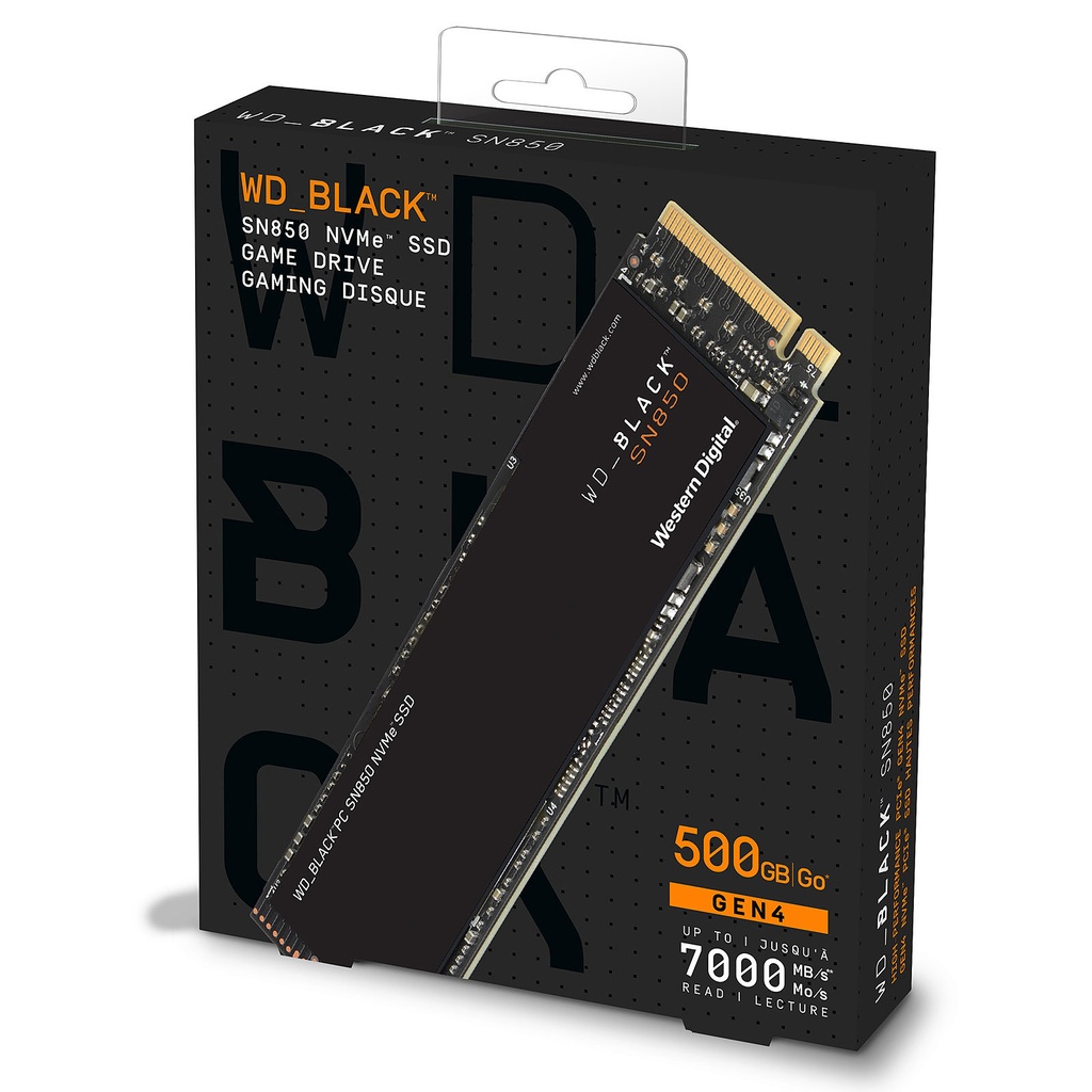 WD Black SN850 NVME SSD 500GB
