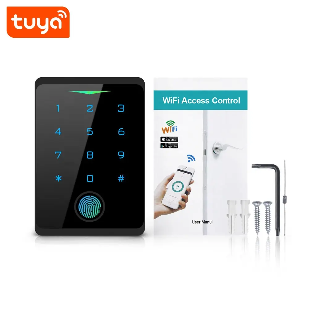 TUYA Smart WIFI waterproof touch keypad access control PST-CF1