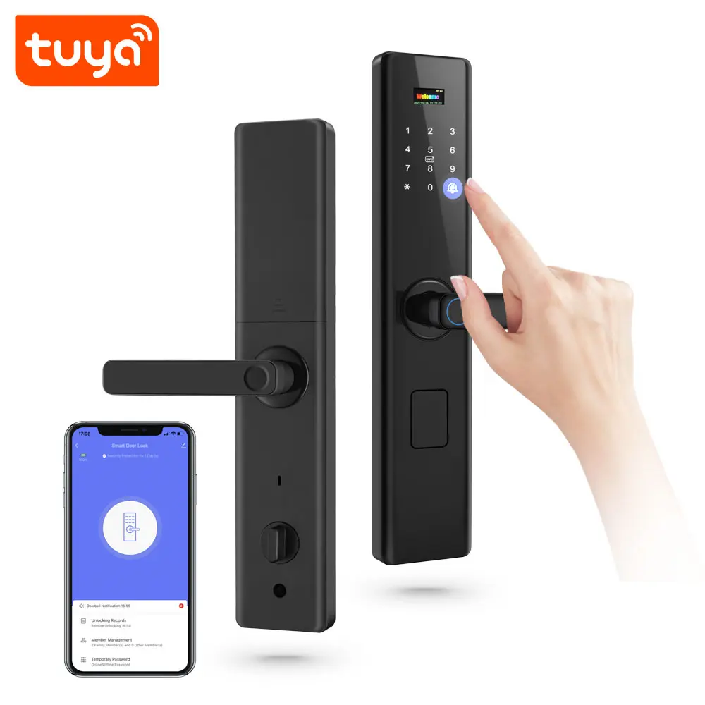 [SHT-1254] Tuya wifi door lock with screen PST-Z13-TY-P