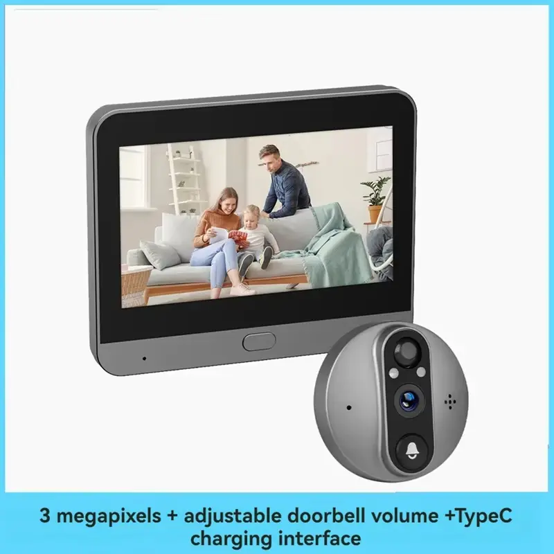 [SHT-1246] Tuya wifi Smart peehole video doorbell PST-DB06T