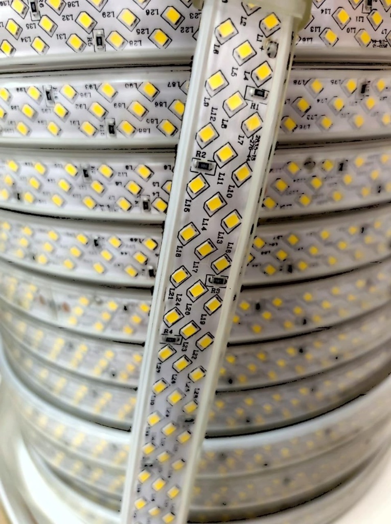 Leader 12mm strip Led 20W Warm light 220V  3000k IP65 276 Chip/m   20-22LM/chip